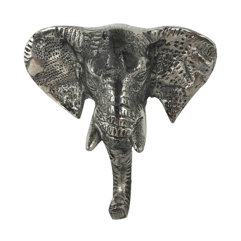 Wandhaken - Garderobenhaken Urban jungle Elefant silber