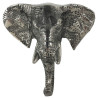 Wandhaken - Garderobenhaken Urban jungle Elefant silber