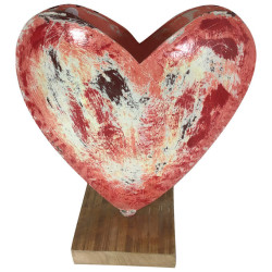 Deko-Vase Herz aus Metall