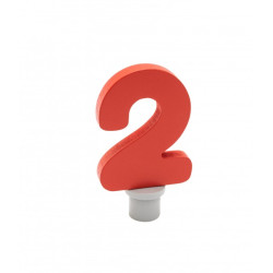 Ahrens Geburtstags-Steck-Figur Zahl rot Holz | Geburtstagsdekoration