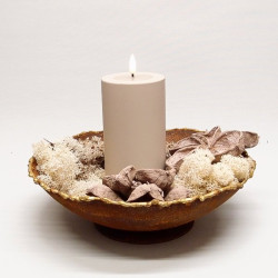 Edelrost Schale mit...