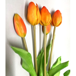 Tulpen Bund 5 Blüten Orange|Real-touch|36cm