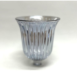 Teelichthalter - Aufsatzglas - Kerzenleuchteraufsatz  groß