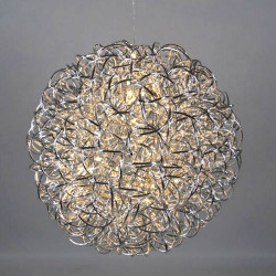 LED Leucht-Kugel ALU silber...