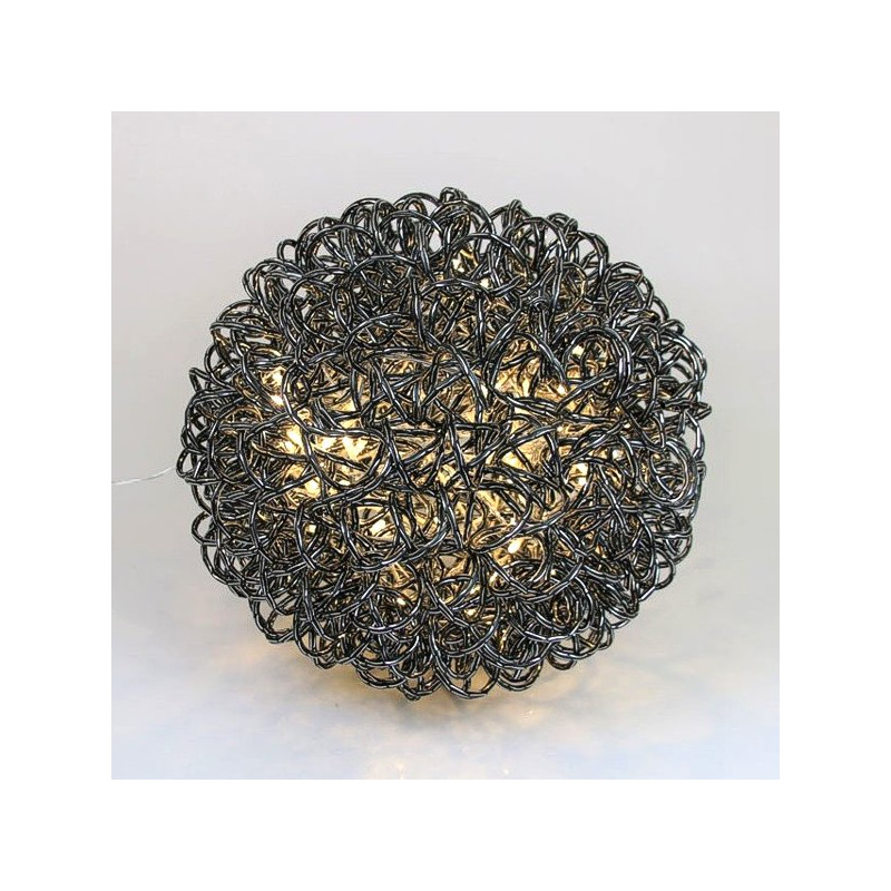 Design-LED-Leucht-Kugel ALU schwarz D30