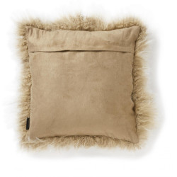 Dekokissen Shansi Tibet-Lammfell beige Snowtop 40x40cm
