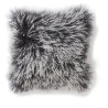 Dekokissen Shansi Tibet-Lammfell anthrazit Snowtop 40x40cm