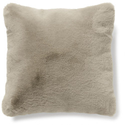 Dekokissen Fluffy Kunstfell beige-taupe