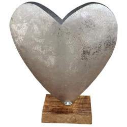 Deko-Vase Herz aus Metall