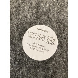 Filz-Platzset bestickt Seelbaub-Ranke anthrazit