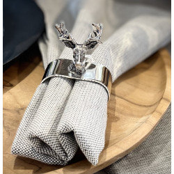 Edler Serviettenring Hirsch Silberplatet |