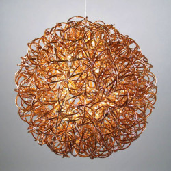 LED Leucht-Kugel ALU gold...