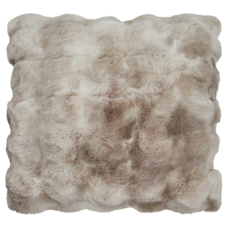 Dekokissen Misty Kunstfell beige-taupe