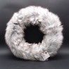 Design Fellkranz Kunstfell weiß-grau meliert