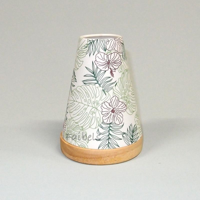 Glowing Candle Holder Vintage Style Puri | Hibiskus grün