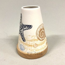 Glowing Candle Holder Vintage Style Puri | Maritim Strand Muschel