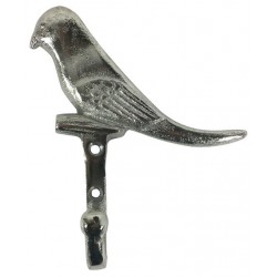 Wandhaken - Garderobenhaken Vogel silber