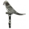 Wandhaken - Garderobenhaken Vogel silber