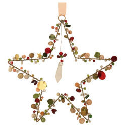 Perlen Stern mit Tropfen...