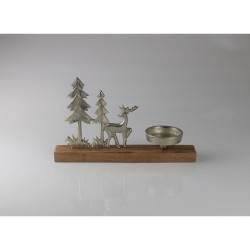 Kerzenhalter Hirsch Wald...