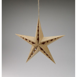 Stern Natur Papier 30cm