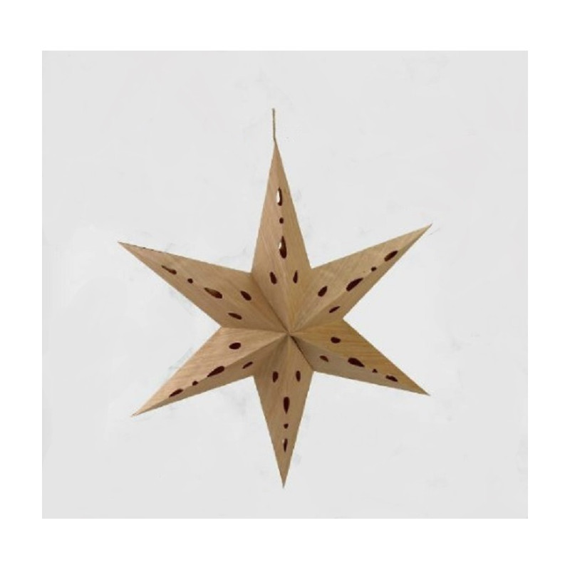 Stern Natur Papier 50cm