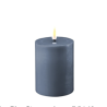 Echtwachs-LED-Stumpenkerze |Deluxe Homeart| Ice blue 10cm