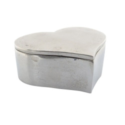 Deko-Dose Herz |Alu Nickel silber