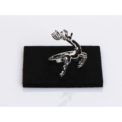 Serviettenring Hirsch silber